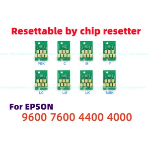 Chips reajustables permanentes 8 un. para chip de impresora Stylus Pro 9600 7600 4000 4400 - Imagen 1 de 2