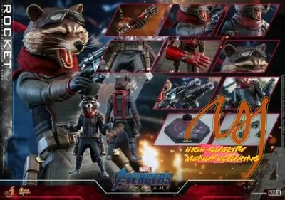 1 pieza nuevo Hot Toys MMS548 Avengers: Endgame 1/6 cohete en stock envío rápido Foto 1 de 4