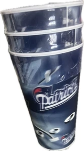 New England Patrio Fútbol Holograma 16oz Tazas 3 Logo Holograma Nuevo - Imagen 1 de 4