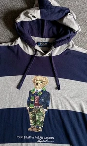 Polo Ralph Lauren Hoodie Herren M Camouflage Polo Bear Pullover gestreift leicht - Bild 1 von 11