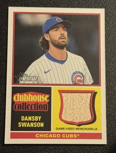2025 Topps Heritage Clubhouse Collection Relic Dansby Swanson - Picture 1 of 2