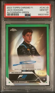 2023 Topps Chrome Formula 1 F1 Jack Doohan Green Auto 53/99 PSA 10 #CACJD - Bild 1 von 2
