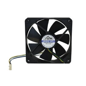 Fan 120x120x25 Jamicon KF1225B1LK-R 12V with Ball Bearings 2BALL 27.4 DB - Picture 1 of 2