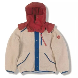 Ghibli Princess Mononoke Foxfire Collab Ashitaka Fleece jacket NEW Unisex S M L - Picture 1 of 6