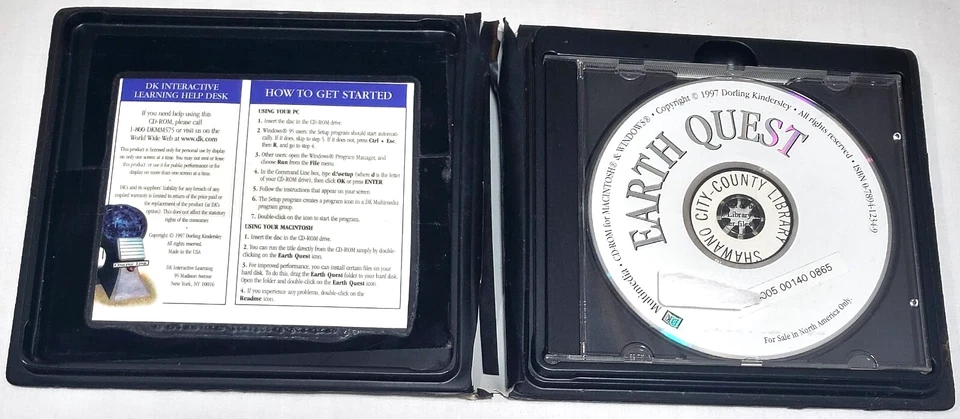 Earth Quest Interactive Learning CD-ROM PC Windows Apple Macintosh - Image 1 of 1