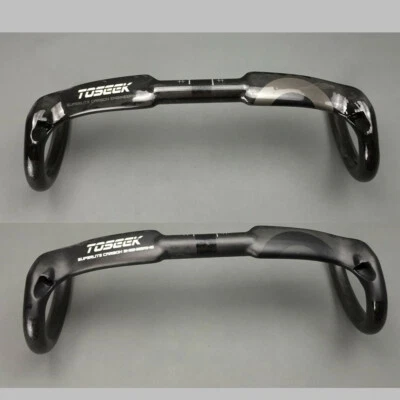 Full Carbon Fiber Road Bike Drop Bar Racing Bent Handlebars 31.8*400/420/440mm - Image 1 of 4