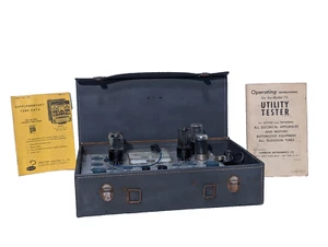 Superior Instruments Co. Model 82A Vintage Rapid Tube Tester, Case, Manuals - Picture 1 of 17