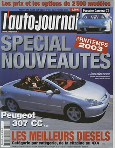 DAS AUTO JOURNAL Nr. 614 20.02.2003 PORSCHE CARRERA GT 307 CC MERCEDES CLK CABRIOLET - Bild 1 von 1
