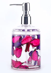 Acrylic Liquid Motion Home Decor Leaf Soap Dispenser - Picture 1 of 1