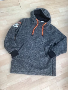 Superdry 0.23N International Woll-Hoodie schwarz/grau gefleckt Gr. Medium - Bild 1 von 2