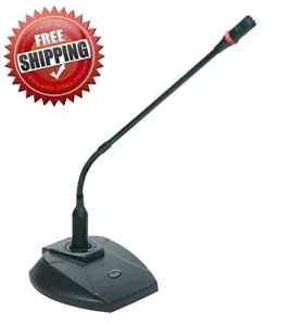 Desktop Conference Paging Desk Microphone Flexible Gooseneck Condenser Mic - Picture 1 of 3