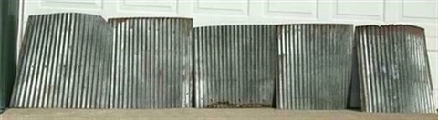 5 Galvanized Tin Sheets, Roof Ceiling Sink Backsplash, Architecture Salvage O Cover