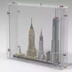 Wall Mounted Display Case for LEGO® Architecture # 21028 New York - Picture 1 of 1