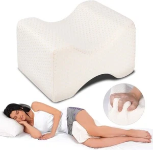 Knee pillow for sleeping on side to Support Spine,Sciatica & Back Pain - Picture 1 of 7