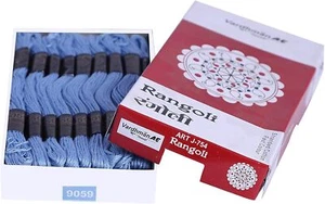Rangoli Threads Cross Stitch Cotton Thread Floss Hand Embroidery Teal Blue - Picture 1 of 3