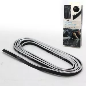 10ft LENGTH TYPE S CHROME INTERIOR DECORATION ACCENT TRIM CAR SEAM FILLER STRIP - Bild 1 von 4