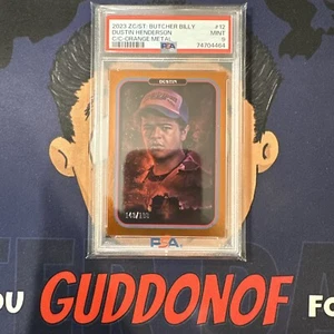 PSA 9 MINT 2023 Zerocool Stranger Things Dustin Henderson #12 Orange /199 - Bild 1 von 3