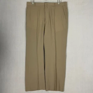 Savile Row Herren Kammgarn Wollhose Größe 36x28,5 Vintage Hose hellbraun - Bild 1 von 15