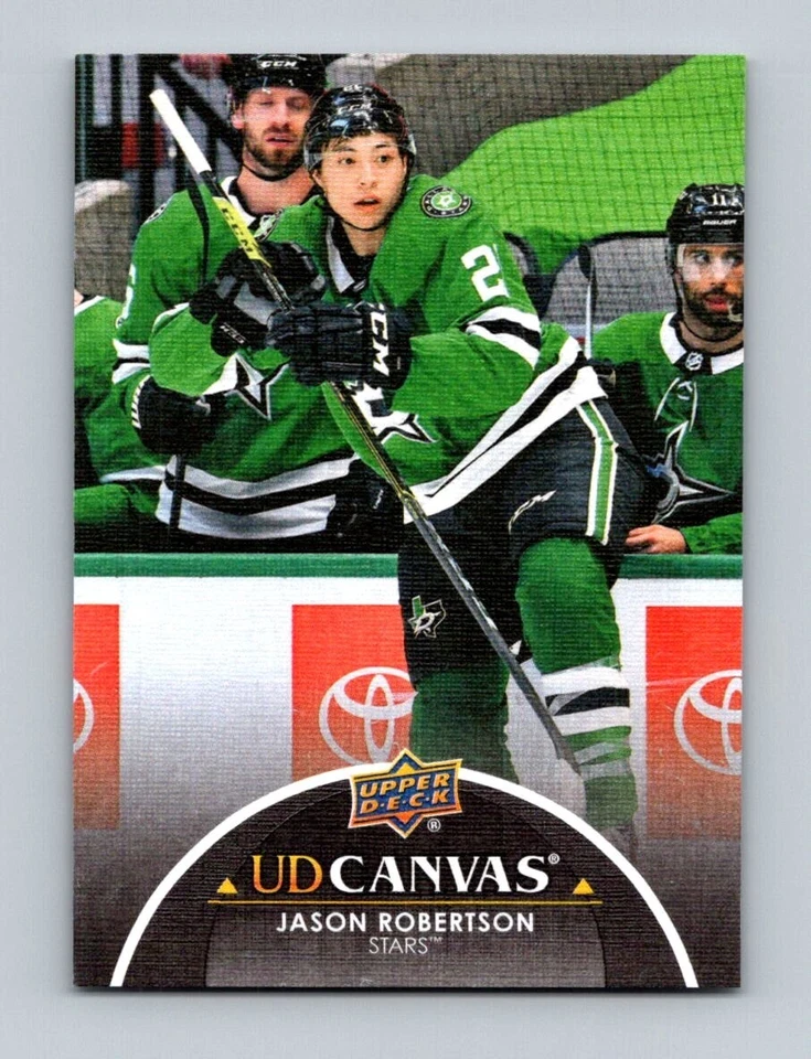 2021-22 UPPER DECK SERIES 2 CANVAS BLACK PARALLEL #C147 JASON ROBERTSON - Image 1 of 1