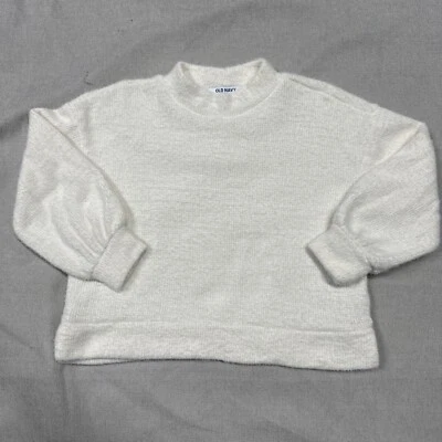 Старый темно-синий девочек белый шерпа толстовка, ворота, длинные рукава, размер M(0) - Изображение 1 из 4