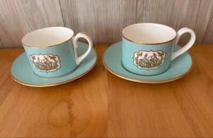 Fortnum & Mason Cup Saucer Pair Set - Picture 1 of 3