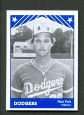 1983 TCMA Vero Beach DODGERS #3 RICK FELT Sacramento CALIFORNIA