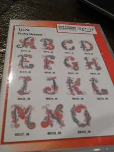 OESD Embroidery Machine Design CD PAISLEY ALPHABET 30 DESIGNS - Picture 1 of 3