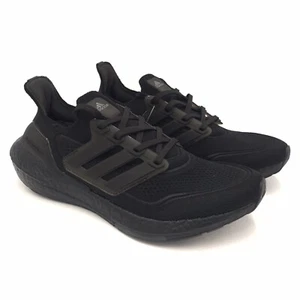 Men's Adidas Ultraboost 21 Triple Black Running Athletic Shoes FY0306 Size 9 - Picture 1 of 15