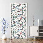 Removable Door sticker Vintage birds Watercolour Vintage Painted wall decal