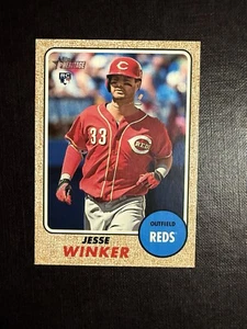 2017 Topps Heritage #517 Jesse Winker RC Reds Action VARIATION SP!! - Picture 1 of 2