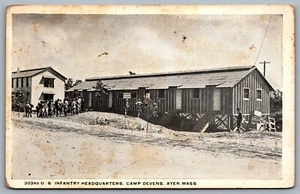 Postcard Ayer MA c1918 Camp Devens 303rd U.S Infantry Headquarters - Bild 1 von 2