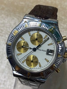 philip watch chronograph diver automatic mov by girard perregaux 39 jewels. - Picture 1 of 12