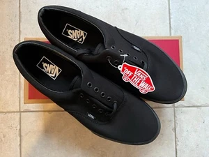 Mens Vans Authentic Era Skate Shoes Black/Black - Picture 1 of 6