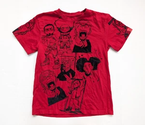 The Boondocks Shirt Boys XL AOP Red Family Dekryptic Riley Huey Grandad - Picture 1 of 11