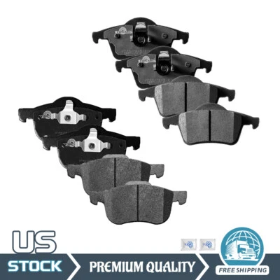 Front & Rear Ceramic Brake Pads for 2001 - 2007 2008 2009 Volvo S60 V70 S80 XC70 - Image 1 of 4