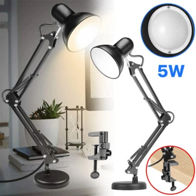 LED Desk Lamp Adjustable Swing Arm Lamp with Clamp Eye-Caring Reading Desk Light - Image 1 of 4