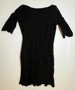 Women "Night Cap for Free People" Black eyelet dress. Scoop back Size 2 - Picture 1 of 6