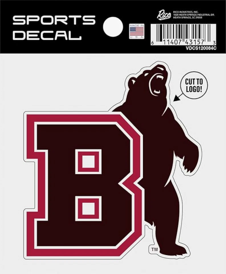 Calcomanías Brown Bears 4x4 corte perfecto - Brown University Foto 1 de 1