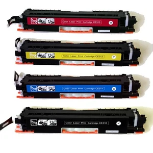4PK CE310A CE311A CE312A CE313A Toner Cartridge For HP126A M175A M175nw CP1025nw - Picture 1 of 1