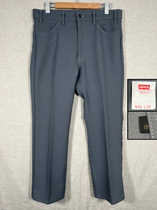 VTG Levis Sta-Prest Pants Mens 36x30 Gray Straight Leg Scovill Black Tab USA 90s - Picture 1 of 14