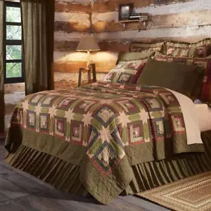 TEEHÜTTE STEPPDECKE KOLLEKTION Blockhaus Country Primitive Shams Kissen Rock - Bild 1 von 19