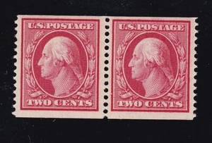 US 353 2c Washington Unused Coil Pair w/ PSE Cert VF OG VLH SCV $280 (BB8) - Picture 1 of 3