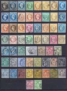 Frankreich 1849/1890 - Tolle Sammlung 57 Briefmarken Napoleon Ceres - Sehr guter Zustand 1. Wahl - Bild 1 von 18