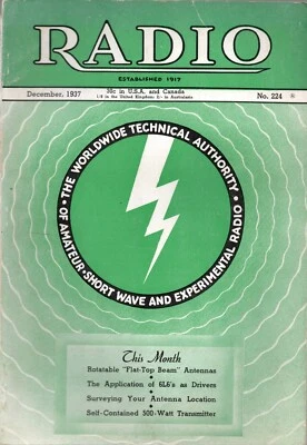 Radio Magazine 6 1930s issues Technical Ham Amateur Short Wave Experimental - Image 1 of 4