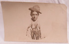 AZO B & W Funny Photo Postcard Cleve Stewart Western Cowboy 1918 - 1930