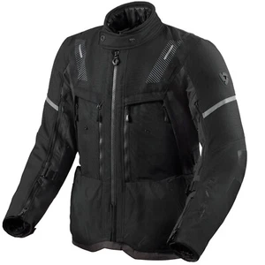 Revit Sand 5 H2O Textiljacke Schwarz / Anthrazit Motorradjacke Wasserdicht - Bild 1 von 16