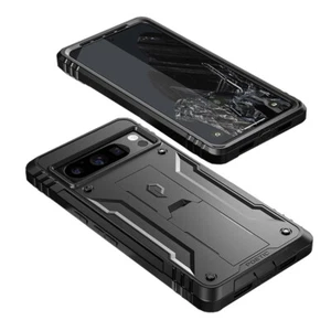 Case For Google Pixel 8 Pro Rugged Shockproof Dual Layer Stand Phone Cover Black - Picture 1 of 7