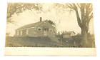 RPPC North Bennington Vermont Cobblestone Schoolhouse Photo Postcard