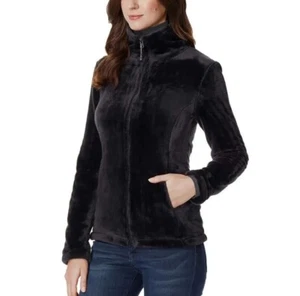 32 Degrees Ladies' Plush Jacket, Black, 2X - Picture 1 of 4