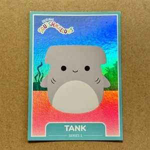Squishmallow Tank the Hammerhead Shark ~ Holographic Foil ~ 78 ~ S1 Trading Card - Picture 1 of 2